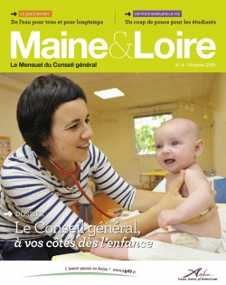CP448518 photo de Une et parutions intérieures magazine Maine et Loire. 
commandes photo : service de la communication Département 49