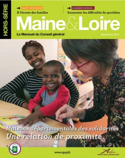 CP448522 photo de Une et parutions intérieures magazine Maine et Loire. 
commandes photo : service de la communication Département 49